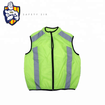 CE EN20471 и желтая светоотражающая куртка для светоотражающей безопасности ANSI, 120G вязаный и молнии, популярный для мотоцикла, байкера, водителя